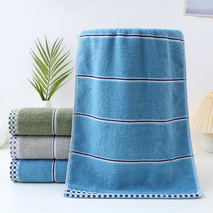 All-cotton Class A Thickened Absorbent Jacquard Polyester-cotton Skin-friendly Face Towel Bath Pure Cotton Towel Adult Towel